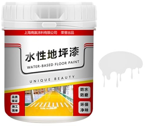 Peinture Au Ciment Pour Béton Extérieur, Peinture Pour Sol À Base D'eau | Revêtement Antidérapant À Séchage Rapide Peinture Pour Béton Imperméable 500 G - Revêtement De Sol De Garage, Peinture De Sol