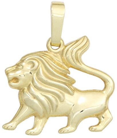 Sternzeichen Anhänger Löwe 333 Gold Gelbgold Einhänger Halsschmuck Goldanhänger