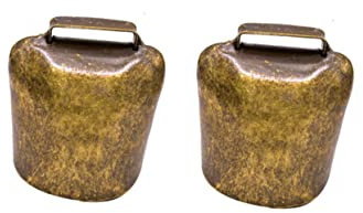 BESPORTBLE 2stücke Kleine Robuste Bauernhof-glöckchen Aus Dickem Eisen Lauter Klang Anhänger Für Schaf Pferd Kuh Bronze Tragbar Als Vieh-sicherheitsglocke Und Dekoration