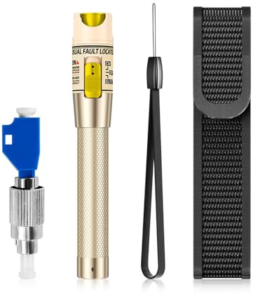 Visual Fault Locator 100 mW, tester per cavi in fibra ottica con interfaccia universale da 2,5 mm adatta FC/ST/SC, per test di cavi di rete in fibra