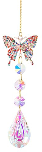Crystal Ornaments, Crystal Suncatchers for Windows, Sun catchers, Butterflies Hanging Ornaments, Butterfly Gifts, Hanging Decorations for Home