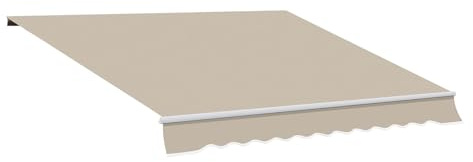 Generico Tessuto di Ricambio per Tende da Sole da Patio, all'Acqua UV Sostituzione, Tela Copertura per Esterni per finestre, Porte e terrazze, Senza Telaio(450x300cm/15x10ft)