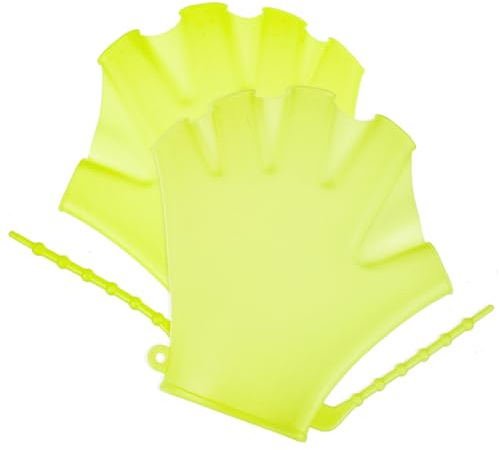 LIFKOME Guantes de Natación de Silicona, 2 Piezas, Palmeados para Entrenamiento en Piscina, Aumentan la Propulsión y No se Deforman Fácilmente