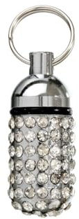 Karlie Adresstube Strass silber L: 15 mm ø: 8 mm farblich sortiert