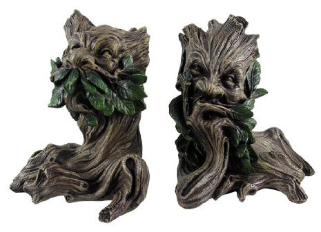 Green Man Buchstützen-Set, 15,2 cm hoch