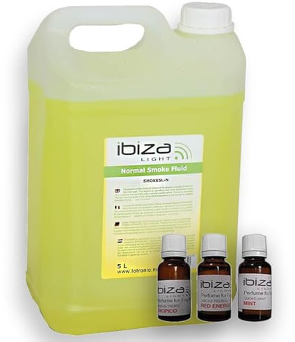 Bidon de 5L liquide machines à fumée + 3 parfums