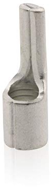 Intratec Stiftkabelschuh, 0,5-1mm²– Kabelschuhe unisoliert, Quetschverbinder aus reinem Kupfer, galvanisch verzinnt, Stiftform DIN 46230, 100 Stück