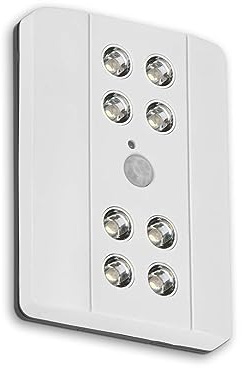 BRILONER – Nachtlicht mit Bewegungsmelder, Unterbauleuchte Küche LED, Schranklicht, Schrankbeleuchtung, Küchenlampe, Unterschrank Küche, Batteriebetrieben, Nachtlicht, Weiß