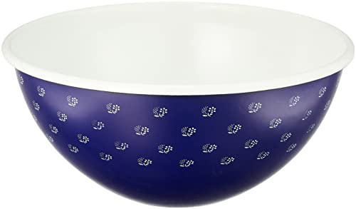Riess, 0464-074, Obst- und Salatschüssel Ø 22cm, DIRNDLBLAU, Vol. (rec.): 2,0 Liter, Made in Österreich, LBH: 23,4x23,4x10,3cm, 0,534kg, Ungiftig, Dauerhaft, Farbecht, Kratzfest, Handgemacht