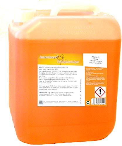Orangenreiniger Konzentrat mit nat. Orangenöl der hochwirksame und kraftvolle Allzweckreiniger 10 Liter Biologisch abbaubar