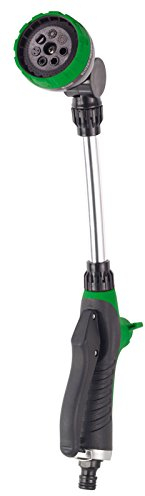 Royal Gardineer Wasserbrause: Multifunktions-Gießstab mit 7 Spritzmustern und regelbarem Wasserfluss (Stabbrause Garten, Gartenschlauchdüse, Gartenschlauch)