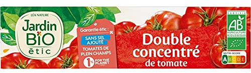 JARDIN BIO - Double Concentré De Tomate Bio En Tube 200G - Lot De 4