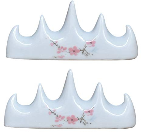 Schreibpinselhalter, Schreibpinsel-Stifthalter, multifunktionales Wasser-Schreibtuch, spezieller Stifthalter, Keramik-Stifthalter (2 Stück/Set)