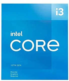 Intel Core i3-10105F Prozessor der 10. Generation, 6 MB Cache, bis zu 4,40 GHz LGA1200 Socket