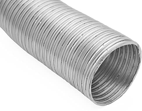 H&C VENT Alu Flexrohr Abluftschlauch für Klimageräte & Lüftungssystem (Ø 125mm, 1.5m) - Absaugschlauch & Flexschlauch für Klimaanlage, Trockner, Dunstabzugshaube - Heizungsschlauch & Lüftungsschlauch