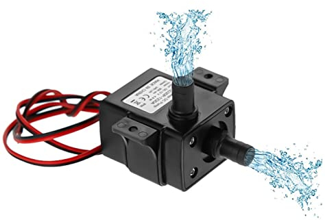 Bürstenlose Tauchwasserpumpe, Aideepen DC12V 3M 240L/H Ultraleise Aquariumpumpe für Poolteich Aquarium Solarbrunnen, IP68 wasserdicht