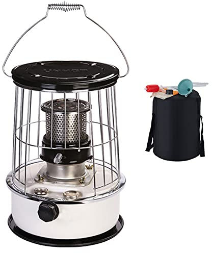 Kerosin-Heizung – eine für Indoor Outdoor Home Office, Patio Deck, High Power 9000~10000 BTU/H Portable All-i, Camping Hohe Kapazität 6L (A)