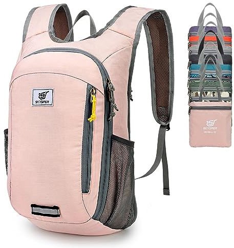 SKYSPER 10L Faltbarer Rucksack Ultraleicht Tagesrucksack Wasserfest Daypack Reiserucksack Wanderrucksack für Wandern Reisen Städtetrips