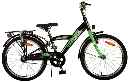 Volare Thombike Kinderfahrrad - Jungen - 20 Zoll - Schwarz Grün