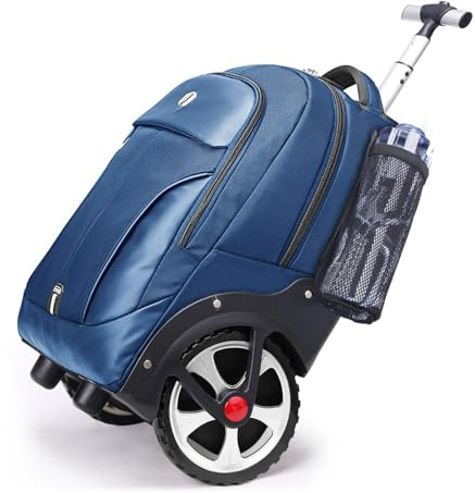 Aoking Multifunktionaler Rucksack mit Rollen,für Business,Reisen,Schule,Compus-Wandern,Picknick,wasserdicht
