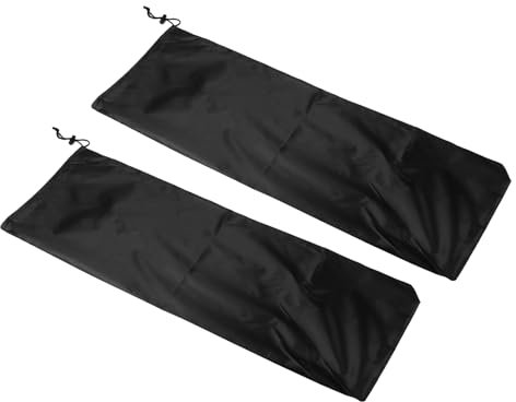 PATIKIL Skateboard Carry Bag, 2 Pack Skateboard Carrier Shoulder Bag Skateboard Rucksack with Inside Pocket, Black
