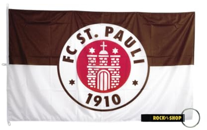 FC St. Pauli Hissfahne Logo 120x200cm FCSP Fanartikel + RocknShop Flaschenöffner