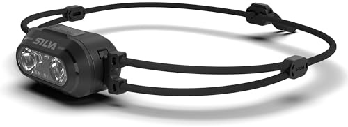Silva Pannlampa LED uppladdningsbar USB C – Smini Fly – 38 gram – 250 lumen rött ljus – 3 ljusstyrkenivåer – vit & röd LED-pannlampa – batteridisplay