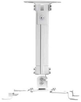 ruyi-1986 Projector Stand Projector Hanger Telescopic Shelf Ceiling Mount Projector Hanging Bracket for Ceiling Hangers Projector Bracket Mount(White)