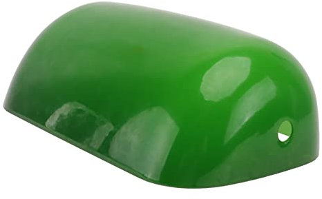 HOMSFOU Pantalla De Lámpara De Cristal Verde Retro Para Escritorio Tulipa Vintage Para Lámpara De Mesa Iluminación Interior Para Hogar Oficina Y Hotel