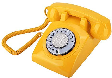 Téléphone vintage, téléphone rétro, cadran rotatif rétro, téléphone vintage, téléphone fixe analogique filaire, téléphone de bureau, téléphone fixe classique for la maison, téléphone rotatif for chamb
