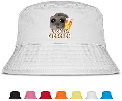 Lecker Bierchen - Lustiger Fischerhut – Der perfekte Sonnenhut für Herren & Damen – Ideal als Malle-Outfit, Party-Accessoire & Festival-Eimerhut für den Strand