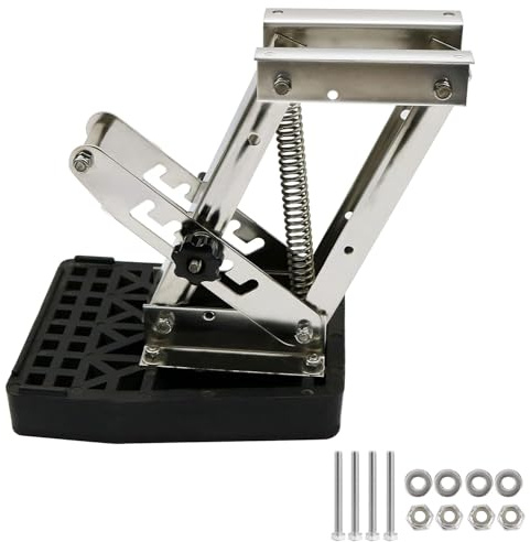 TOOSOAR Soporte de Motor Fueraborda,Accesorio Ajustable para Embarcaciones,Acero inoxidable,Carga máxima 20hp,para Yates Lanchas Rápidas