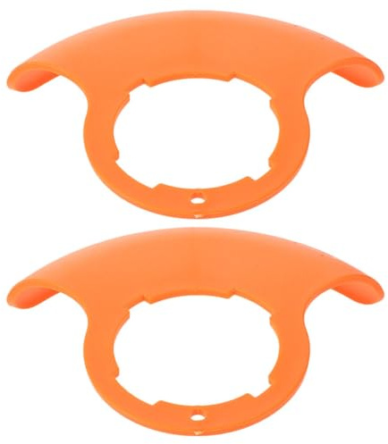 Milisten 2 Pcs Universal 12v/24v Cordless Lawn Mower Grass Shield Attachment Orange Plastic Trimmer Guard Safety Cover for Grass Trimmer and Push Mower