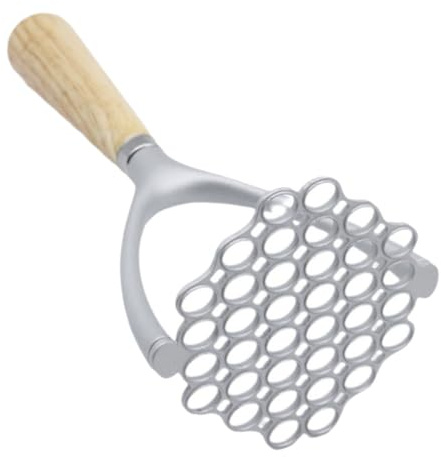 Alipis Schiacciapatate Manuale con per e Frutta Alluminio Design Compatto per Cucina Controllo Totale Della Texture Utensile per Mashed Potatoes e Verdure