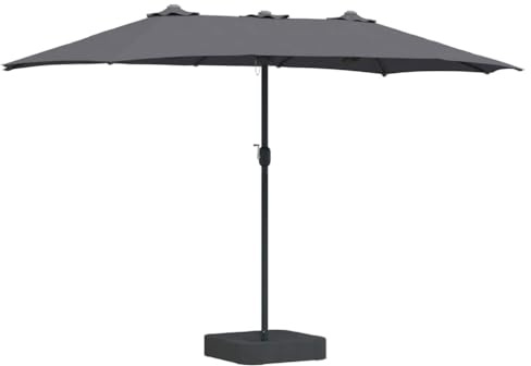 vidaXL Parasol de jardin Anthracite 385 x 209 x 244 cm
