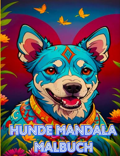 Mandala Malbuch Hunde: 51 tierische Motive zum Malen für Erwachsene und Kinder – Entspannung und Stressabbau durch Tiere als Mandala – Kreative Malbücher Tiermotive