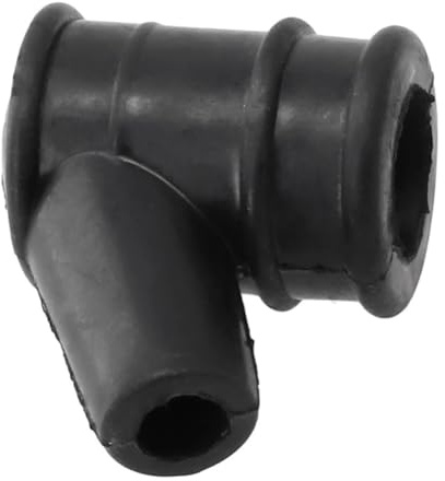 JHMTOSD Passend for Zündkerzenstecker for 5 mm HT-Kabel, Schwarze Universal-Zündkerzensteckerabdeckung aus Gummi, passend for Mähgebläse