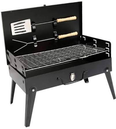 ARTIBETTER Parrilla Plegable Portátil para Barbacoa Estufa de Camping con Ventilación y Diseño Estable para Exteriores Pesca y Senderismo