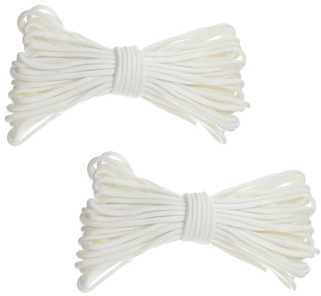 SEWOART 2 Pièces Lot de 2 Cordes Auto-Arrosantes en Coton 6 MM X 20 M pour Plantes en Pot, Mèche d'Arrosage Passive pour Système Hydroponique et Jardinage D’Intérieur et Extérieur,
