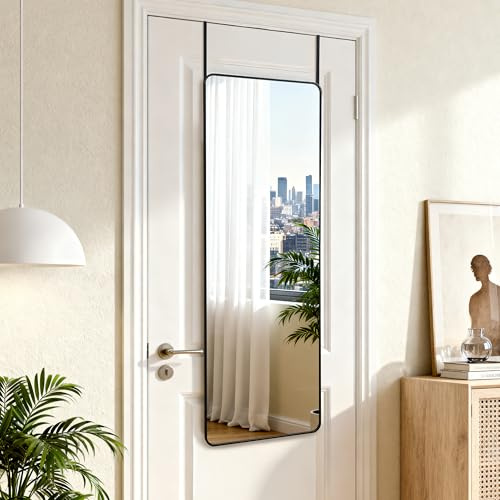 Vortisys Ganzkörperspiegel 120x40 cm, Rechteckiger Standspiegel | Rahmen aus Aluminiumlegierung, Hartglas, Wandspiegel für Schlafzimmer, Wohnzimmer, Ankleidezimmer