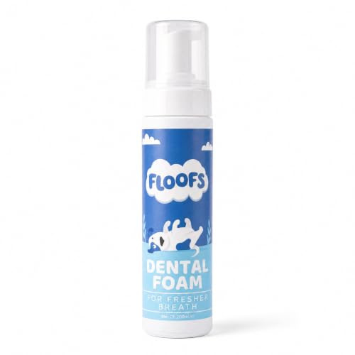 Floofs Dog Dental Foam, Dog Breath Freshener, Fresh Breath for Dogs, Mint