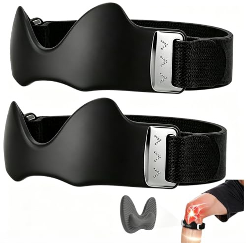 TOGETDREAM 2 Piezas Venda de Rodilla de Precisión, Correa de Sujeción para el Tendón Rotuliano Ajustable Para correr, ir al gimnasio, levantar pesas y aliviar el dolor articular