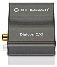 Oehlbach Digicon C/O - Digitaler coaxial-Optical Audio-Wandler (Wandlung von Coaxial auf Optischen Audio-Signalen) - metallic braun