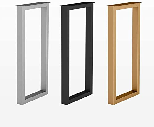Küche Esstisch Bartisch Bein Tischkufen, hoch rechteckigen Modern Metall Tischbeine, Tischuntergestell, Schutzboden, Höhe 100cm, 1Pcs (30*100CM, Gold)