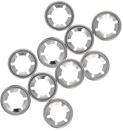 10 Stück 16 × 28 mm Innenzahn-Unterlegscheiben, Feststellscheiben, Schnellverschluss-Sortiment, Schnellverschluss-Unterlegscheiben, Edelstahl-Zahnschloss für Maschinengeräte