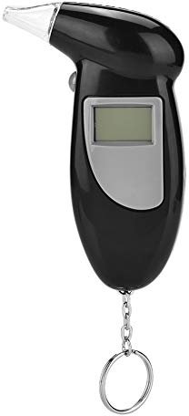 Akozon Etilometro Professionale per analizzatore di Alcool, con Schermo LCD Senza retroilluminazione, Etilometro Portatile Personale per Uso Domestico e Professionale