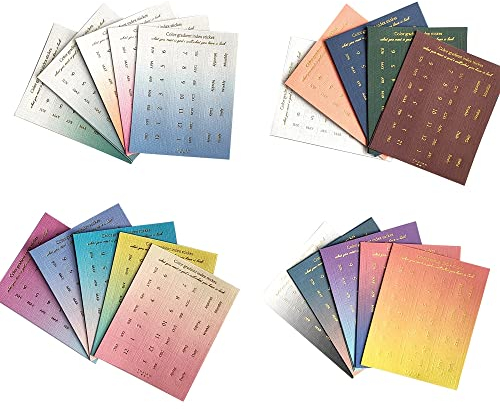40 Blatt selbstklebende Tabs monatliche Sticker Tabs für Planer, Journal, Notebook, Agenda und Organizer, Büro und Robust (A40)