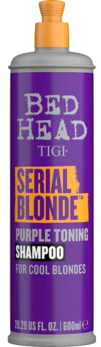 Bed Head by TIGI, Serial Blonde Purple shampoo viola tonalizzante per capelli biondi, 600 ml