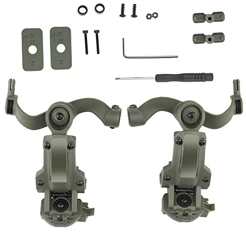 Adaptateur de Rail de Casque de Rotation Multi-Angle Tactique pour Adaptateur de Montage de Rail de Casque Rapide Ops Core Arc/Wendy