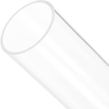 Rebower Klar Acryl Leitung Starre Runde Schläuche [für Aquarium Handwerke Beleuchtung Rohr] - 66mmx70mm/12